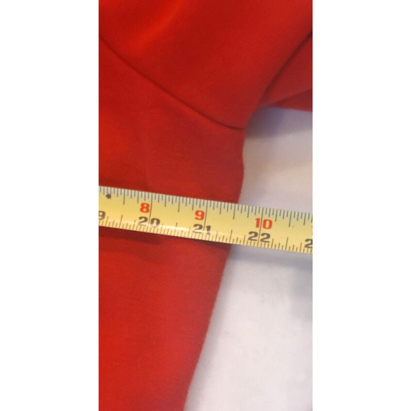 Sebby Red Jacket XL Soft Sweatshirt Material Front Pockets Zip and Toggle - Picture 6 of 8
